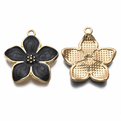 Alloy Enamel Pendants ENAM-T011-107B-NR-1