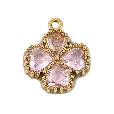 304 Stainless Steel Rhinestone Pendants STAS-E547-06E-G-1