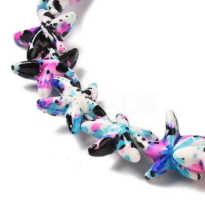 Synthetic Turquoise Dyed Beads Strands G-P507-04F-1