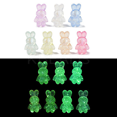 Luminous Transparent Acrylic Beads LACR-U001-04-1