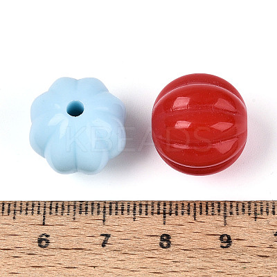 Opaque Acrylic Beads SACR-T018-24M-1