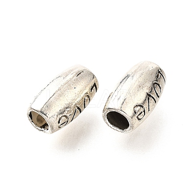 Tibetan Style Alloy European Beads TIBE-L008-27AS-1