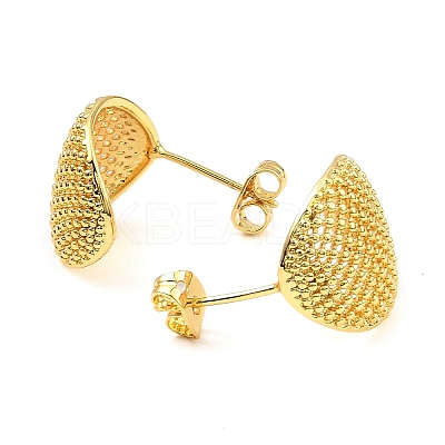 Brass Stud Earrings EJEW-K254-02G-1