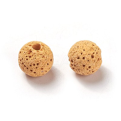 Unwaxed Natural Lava Rock Beads G-F325-8mm-A01-1