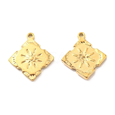 PVD Vacuum Plating 304 Stainless Steel Pendant Rhinestone Settings STAS-F287-52G-1