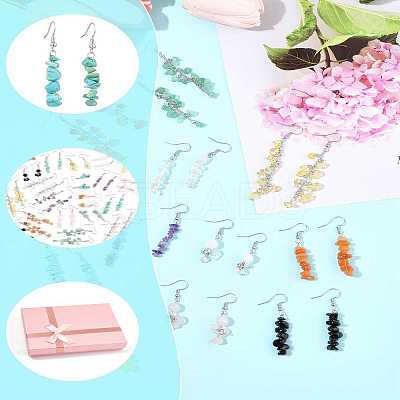 24Pair 316 Surgical Stainless Steel Dangle Earrings EJEW-FS00057-1