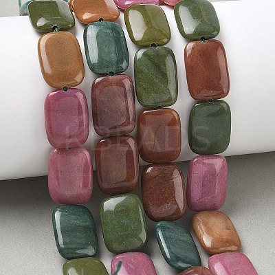 Natural Malaysia Jade Beads Strands G-K392-B20-13X18MM-1