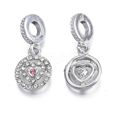 Rack Plating Alloy European Dangle Charms MPDL-N039-051-1