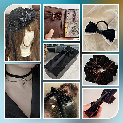 Velvet Spandex Ribbon OCOR-WH0082-467H-1