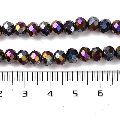Baking Electroplate Glass Beads Strands DGLA-A039-J10mm-B20-1