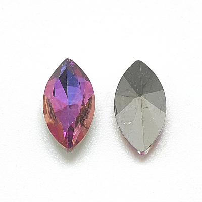 DIY Pointed Back K9 Glass Rhinestone Cabochons RGLA-T051-5x10mm-04-1