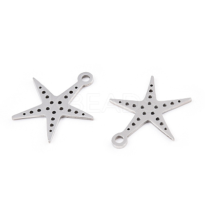 Non-Tarnish 201 Stainless Steel Pendants STAS-T052-50P-1