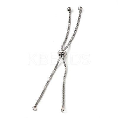 Non-Tarnish Adjustable 304 Stainless Steel Bracelet Making STAS-G169-02P-A-1