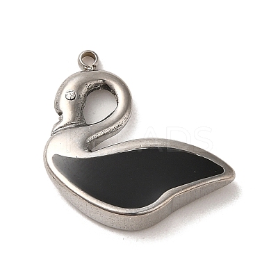 304 Stainless Steel Enamel Pendants STAS-L022-007P-01-1