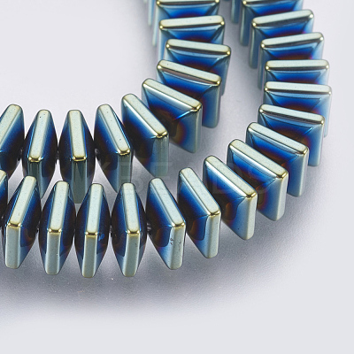Electroplated Non-magnetic Synthetic Hematite Bead Strand G-E495-08F-1