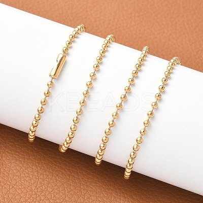 304 Stainless Steel Ball Chain Necklace MAK-R012-02G-1