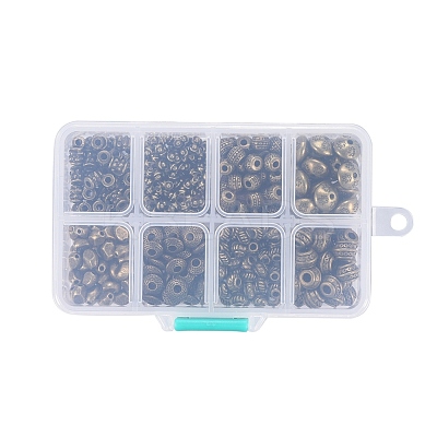 Tibetan Style Alloy Spacer Beads TIBEB-JP0001-02AB-1