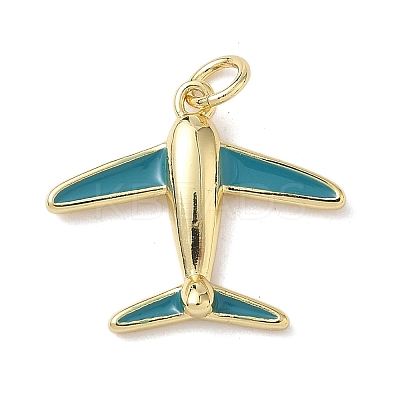 Brass Enamel Pendants KK-B155-10G-02-1