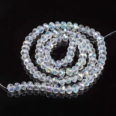 Electroplate Glass Beads Strands X-EGLA-A034-T8mm-L19-1
