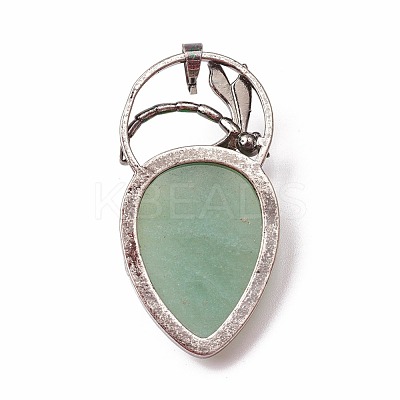 Natural Green Aventurine Pendants G-I220-G02-1