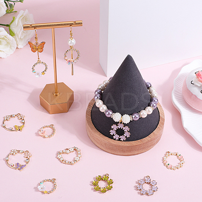 20Pcs 10 Styles Alloy Enamel Pendants ENAM-SC0004-12-1