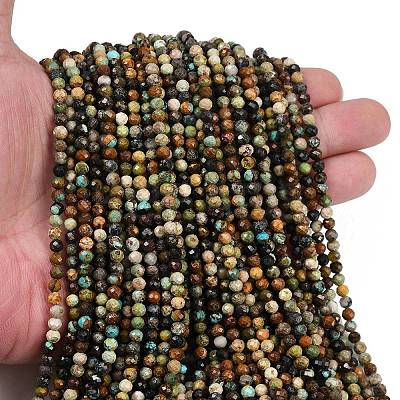 Natural HuBei Turquoise Beads Strands G-L628-B02-4mm-02-1