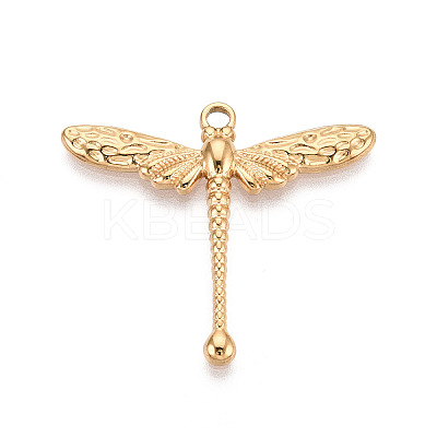 304 Stainless Steel Dragonfly Pendants STAS-T069-23G-1