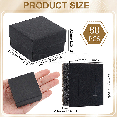 Square Paper Ring Storage Boxes CON-WH0098-10-1