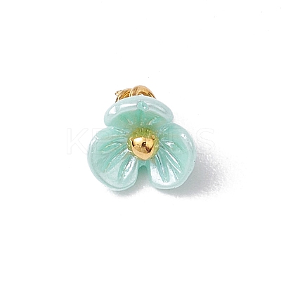 6Pcs Resin Imitation Pearl Charms PALLOY-JF03422-1
