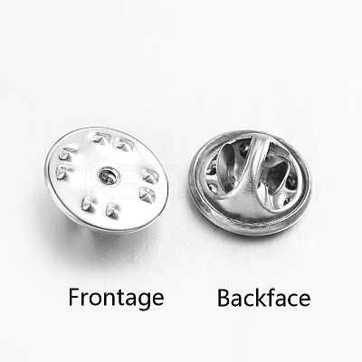 Tarnish Resistant 304 Stainless Steel Butterfly Clutches Pin Backs STAS-L138-01-1
