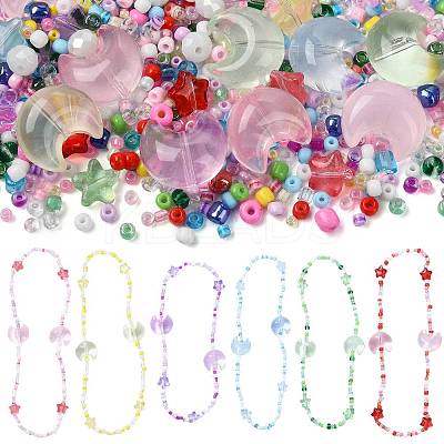 Mixed Styles Glass Beads Strands EGLA-FS0002-63D-1