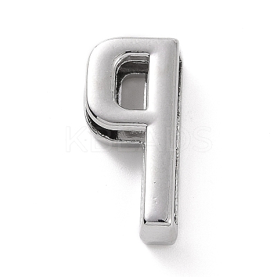 Alloy Letter Slide Charms FIND-A023-17P-1