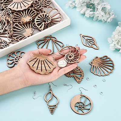 DIY Dangle Earring Making Kits DIY-TA0003-44P-1