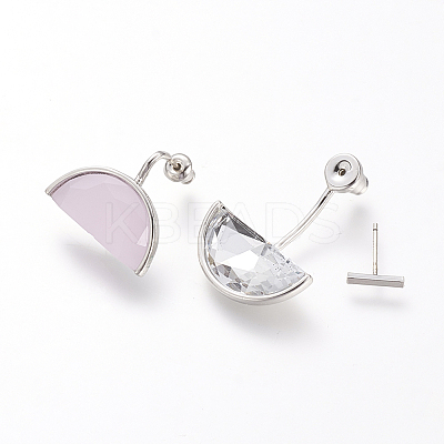 (Jewelry Parties Factory Sale)Brass with Ear Nuts EJEW-Q691-42-1