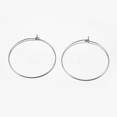 316 Surgical Stainless Steel Hoop Earrings Findings X-STAS-F149-32P-D-1