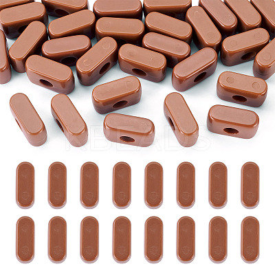 Opaque Acrylic European Beads OACR-TAC0019-006I-1