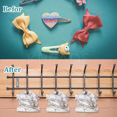 Rectangle Paper Hair Clip Display Cards CDIS-WH0027-04A-01-1
