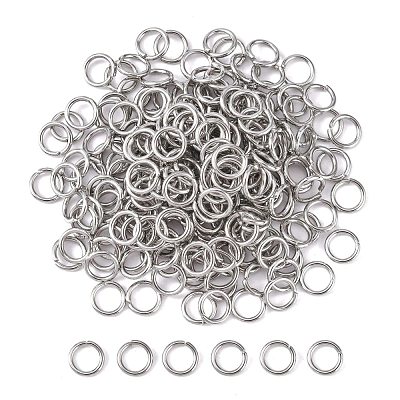 Tarnish Resistant 304 Stainless Steel Open Jump Rings STAS-E067-08-8mm-1