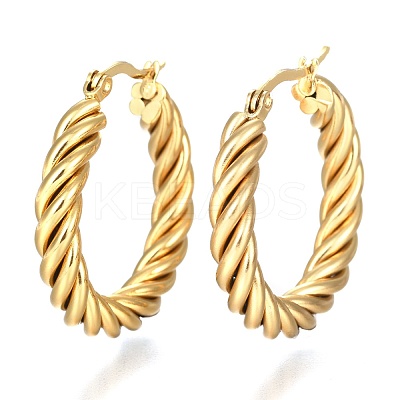 304 Stainless Steel Hoop Earring EJEW-F257-20-1