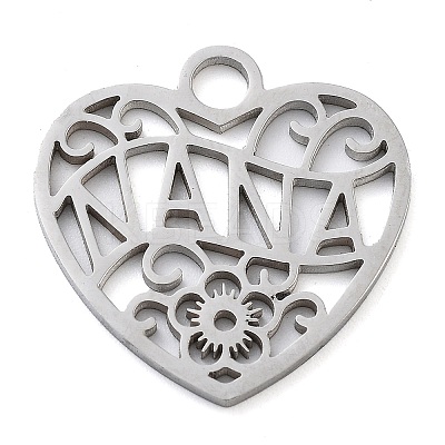 Anti-Tarnish 304 Stainless Steel Pendants STAS-M076-04P-1