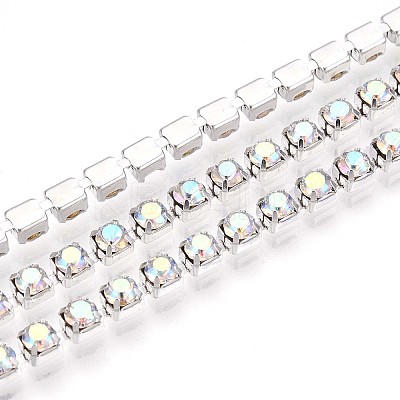 Iron Rhinestone Cup Chains CH-T006-03A-01-1