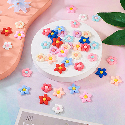 DIY Flower Cabochons Jewelry Making Finding Kit FIND-TA0002-45-1