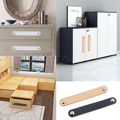PU Leather Door Handles FIND-WH0052-51B-1
