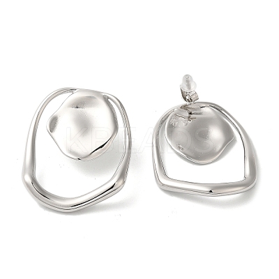 Stainless Steel Stud Earrings for Women EJEW-C110-02P-1