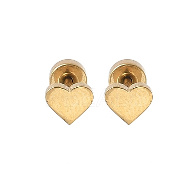 304 Stainless Steel Stud Earrings for Women LS-EJEW-E603-05A-G-1