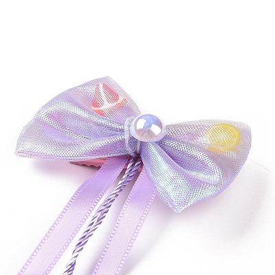 Bowknot Long Ribbon Alligator Hair Clip LS-PHAR-D013-03E-1