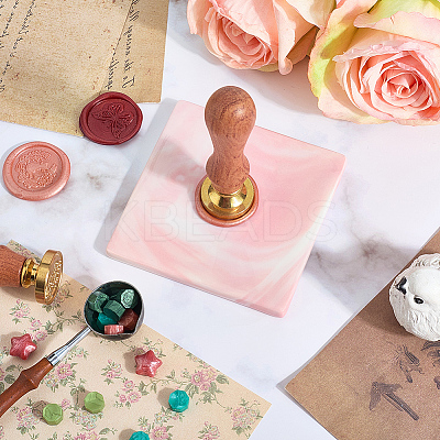 Marble Pattern Porcelain Wax Seal Mats AJEW-WH20007-82A-03-1