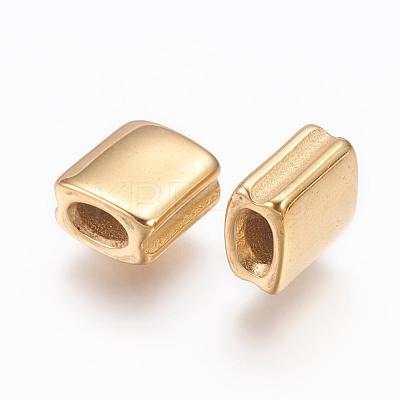 304 Stainless Steel Beads STAS-E130-02G-1