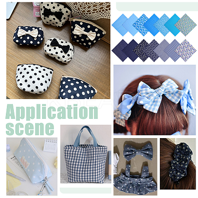 28Pcs 2 Styles Cotton Fabric DIY-PH0036-28-1