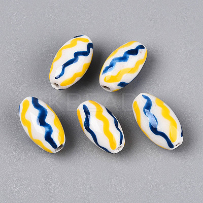 Handmade Porcelain Beads PORC-T134-15C-1